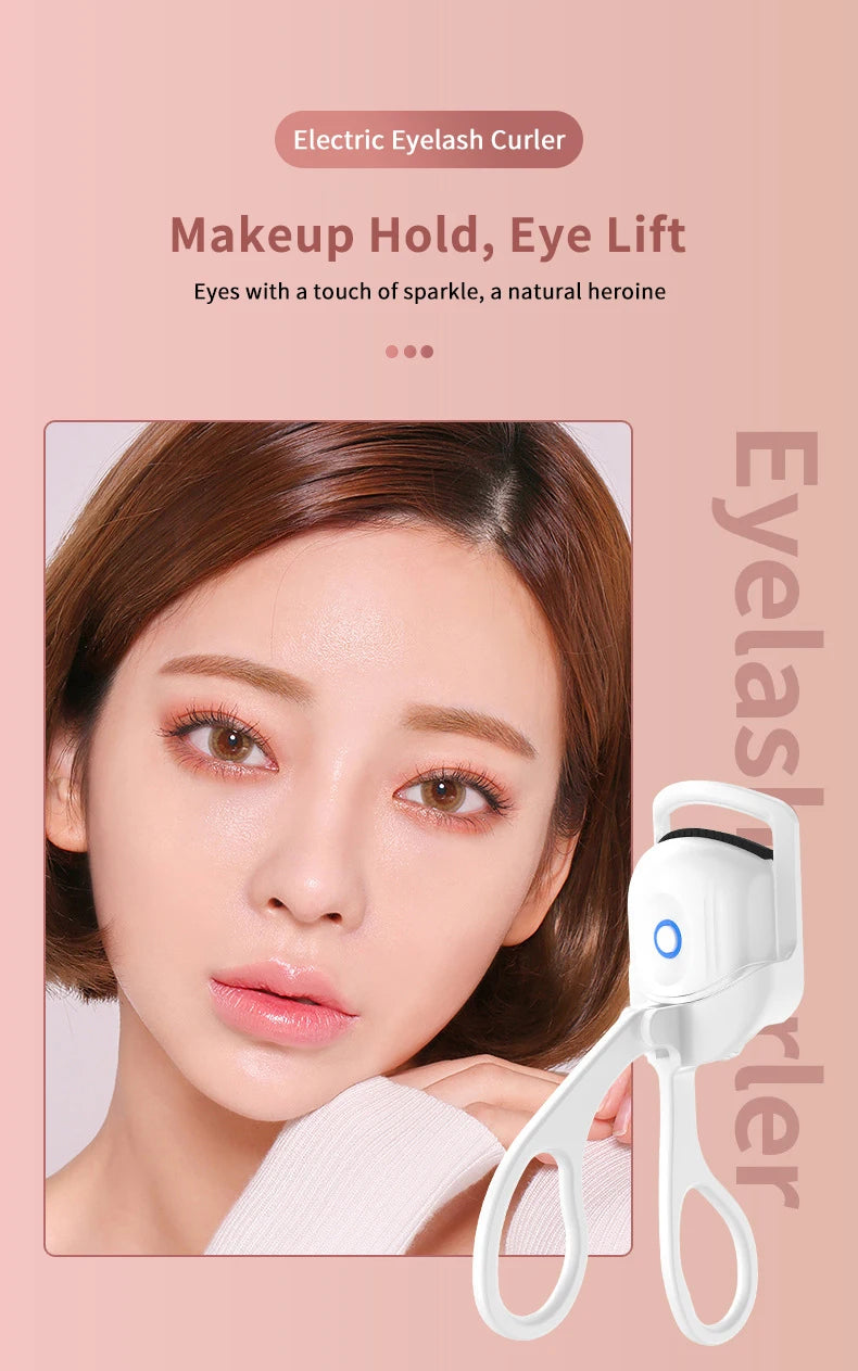 Eyelash curler fashion electric eyelash curler USB fast heating long-lasting curling eyelashes electric comb eyelash curler