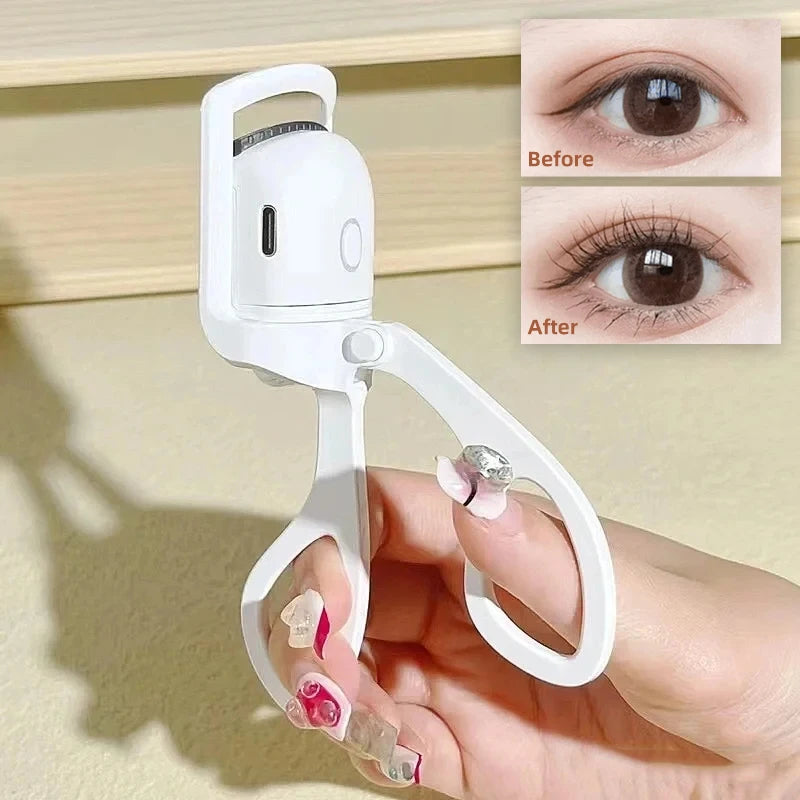 Eyelash curler fashion electric eyelash curler USB fast heating long-lasting curling eyelashes electric comb eyelash curler