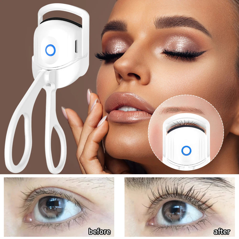 Eyelash curler fashion electric eyelash curler USB fast heating long-lasting curling eyelashes electric comb eyelash curler