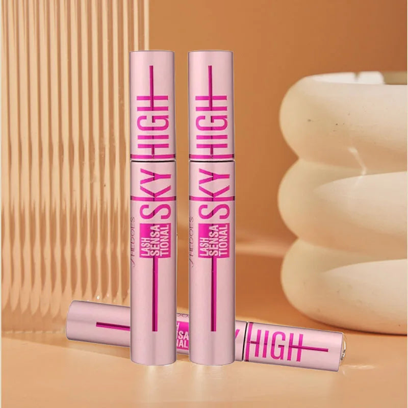 4D Silk Fiber Lash Mascara Lengthening Thick Curling Waterproof Mascara No Fading 24h Lasting Eye Lashes Brush Enhance Eyelashes